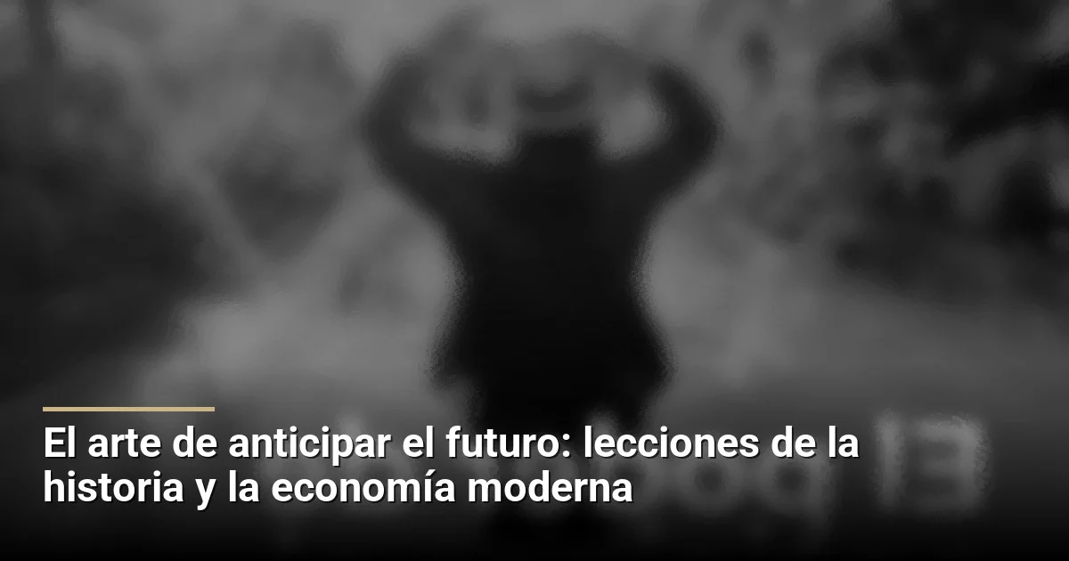 El arte de anticipar el futuro: lecciones de la historia y la economía moderna