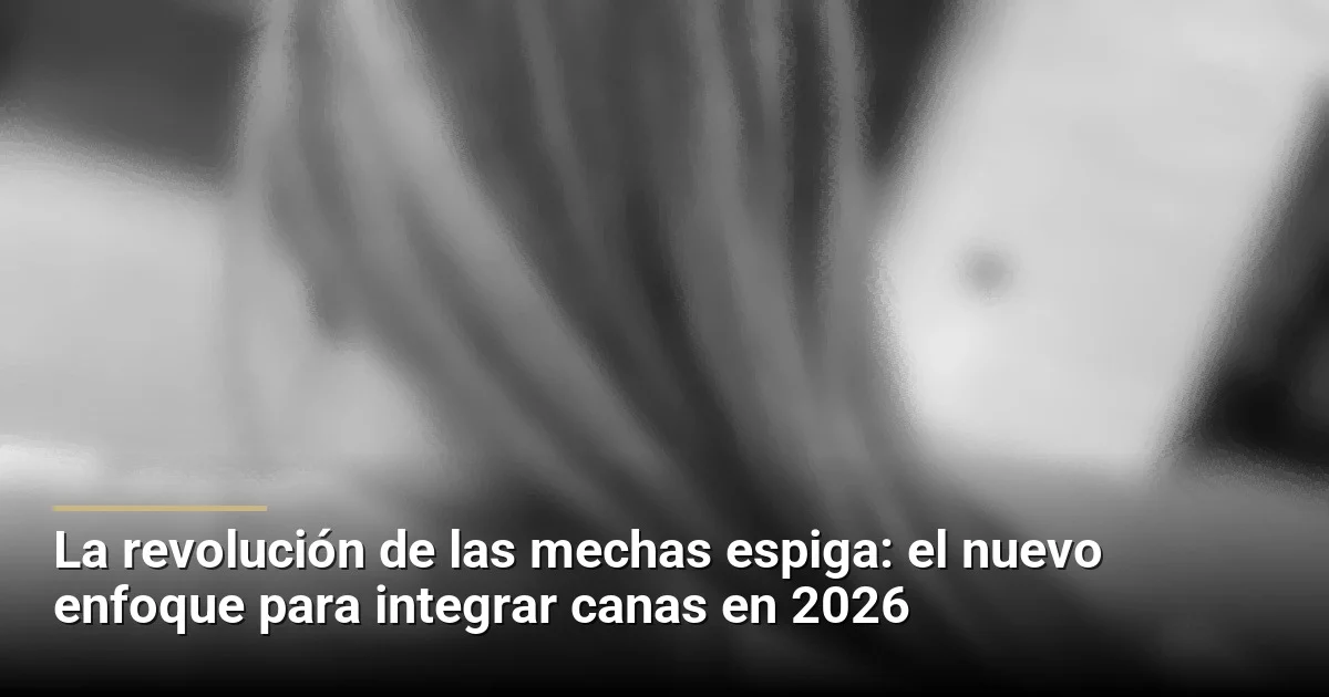 La revolución de las mechas espiga: el nuevo enfoque para integrar canas en 2026