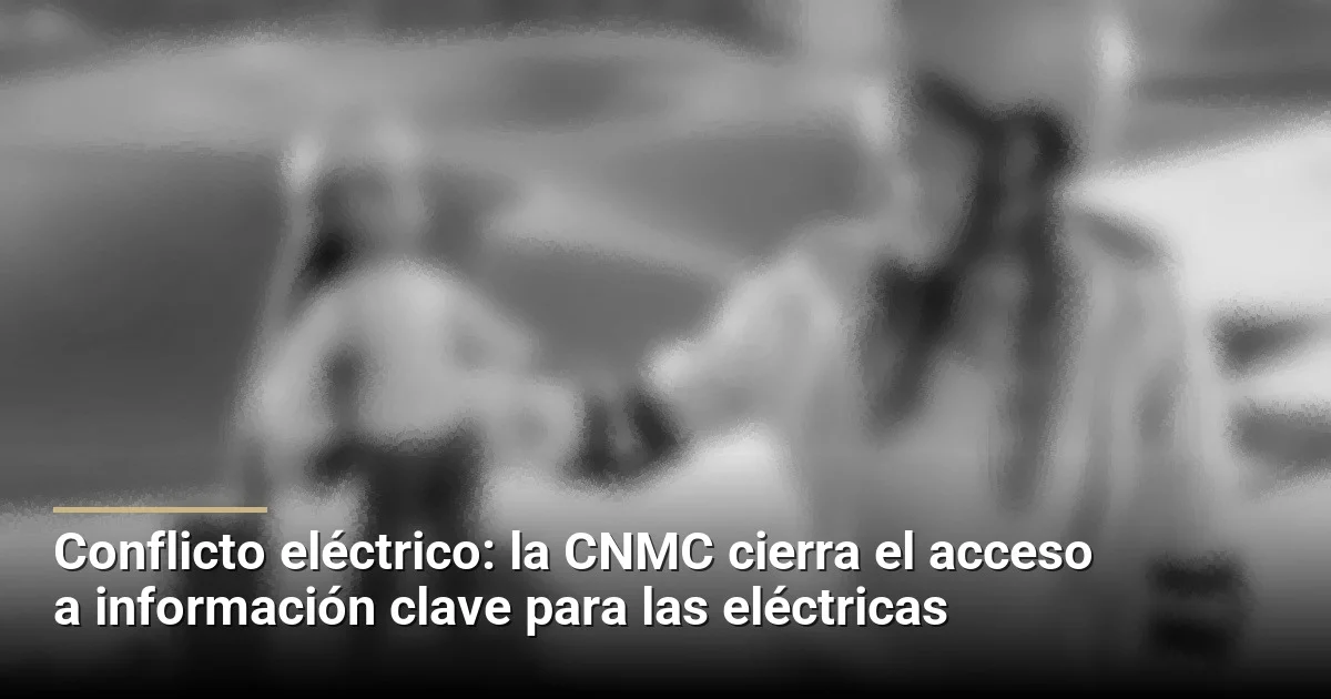 Conflicto eléctrico: la CNMC cierra el acceso a información clave para las eléctricas