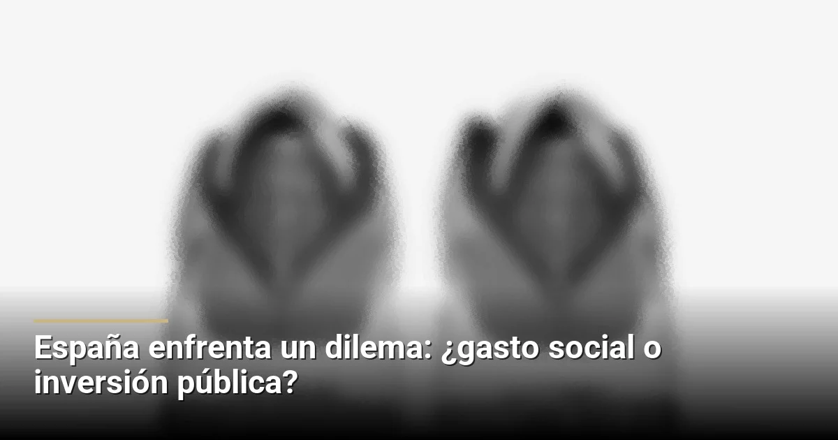 España enfrenta un dilema: ¿gasto social o inversión pública?