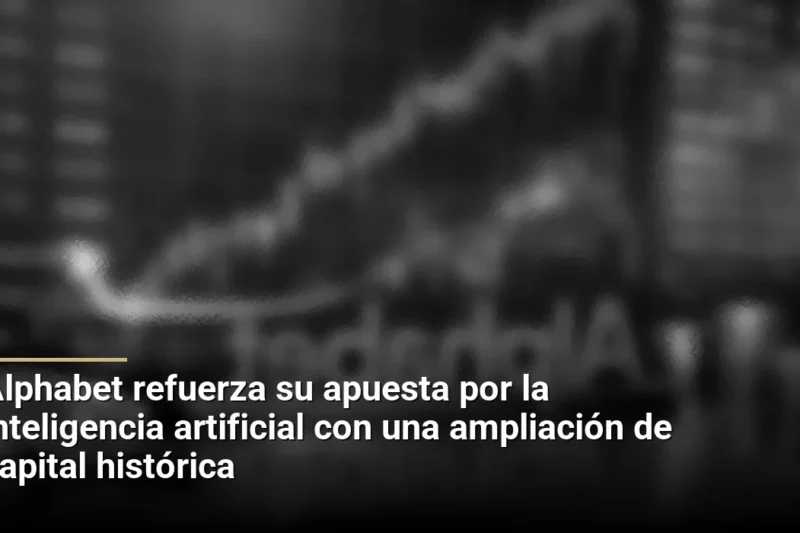 Alphabet refuerza su apuesta por la inteligencia artificial con una ampliación de capital histórica