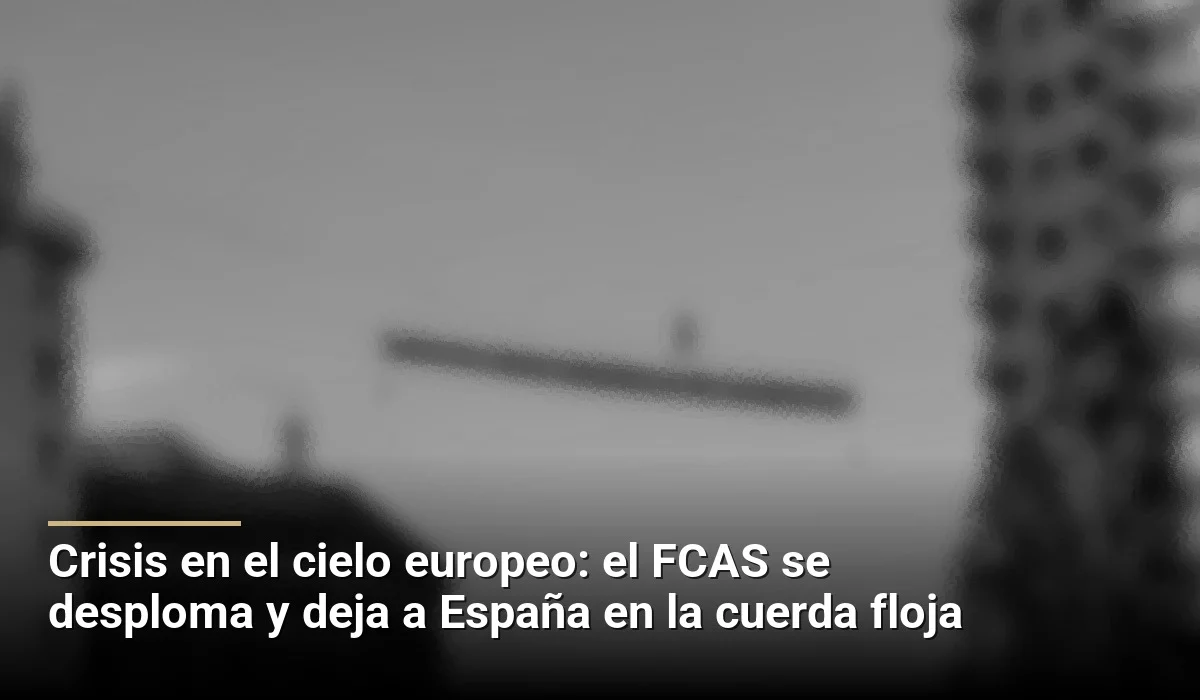 Crisis en el cielo europeo: el FCAS se desploma y deja a España en la cuerda floja