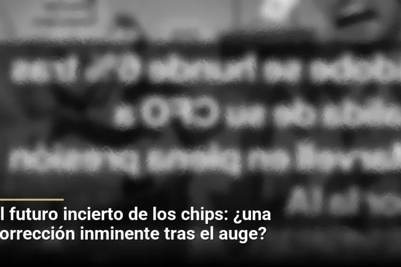 El futuro incierto de los chips: ¿una corrección inminente tras el auge?