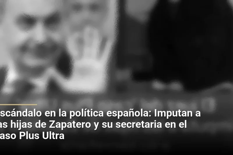 Escándalo en la política española: Imputan a las hijas de Zapatero y su secretaria en el caso Plus Ultra