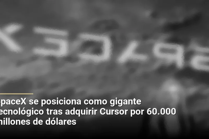 SpaceX se posiciona como gigante tecnológico tras adquirir Cursor por 60.000 millones de dólares