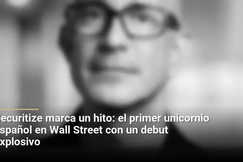 Securitize marca un hito: el primer unicornio español en Wall Street con un debut explosivo